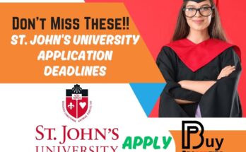 St. John’s University Application Deadlines